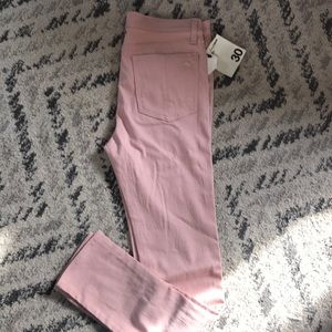 Rag & Bone High Rise Skinny Jeans in Pink